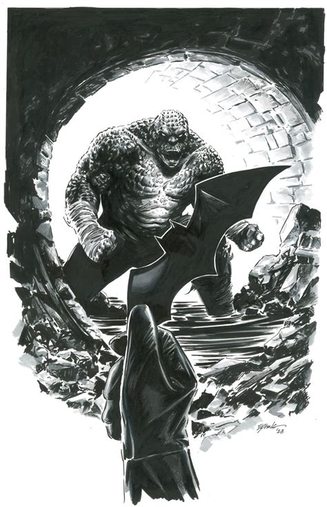 Steve Epting - Batman & Killer Croc, in Kyle Blackwell's Shadow of the