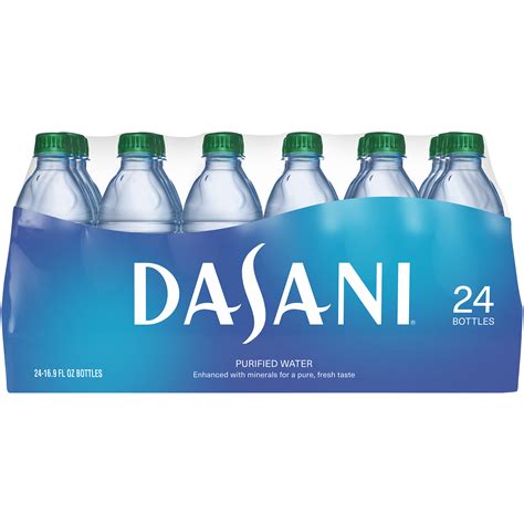 Dasani Water, Purified, 24 - 16.9 fl oz(500 ml) bottle[405.8 fl oz(12 lt)]