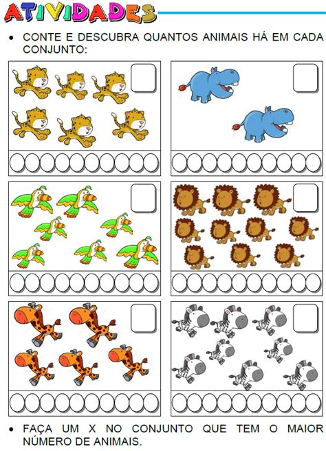 Atividade De Matematica 1 Ano Contagem - ATIVIDADES PARA EDUCADORES : 1º Ano - Atividades de contagem até 10