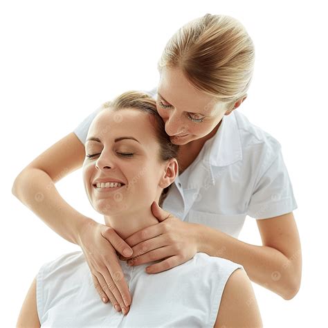 Physiotherapist Giving A Neck Massage, Physiotherapy, Physiotherapist