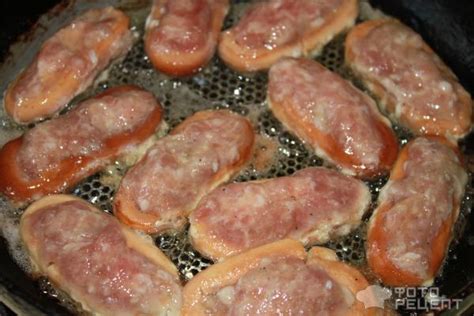 Рецепт: Сушки фаршированные мясным фаршем | с фаршем