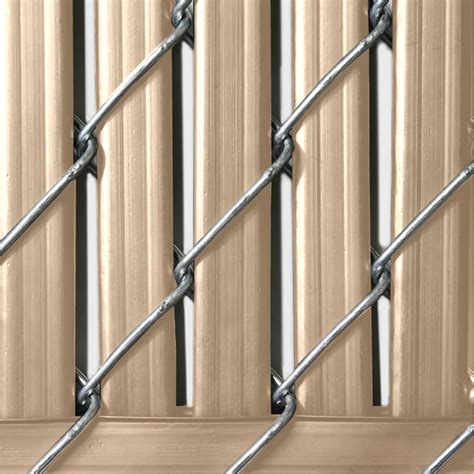 PDS 6' Chain Link Fence Bottom Locking Privacy Slats (Beige, 2 1/4 Inch