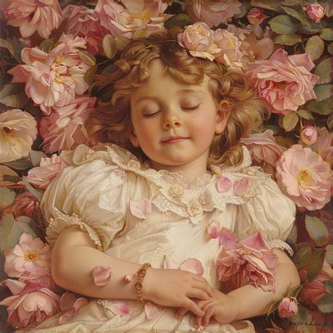 Baby In Roses Free Stock Photo - Public Domain Pictures