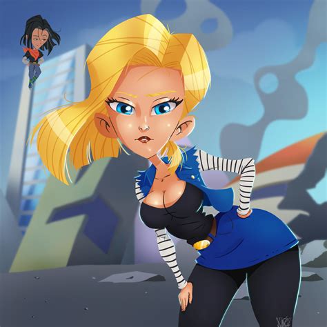 ArtStation - Android 18 #Redraw Challenge