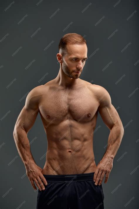 Premium Photo | Young male athlete posing Handsome athletic male power