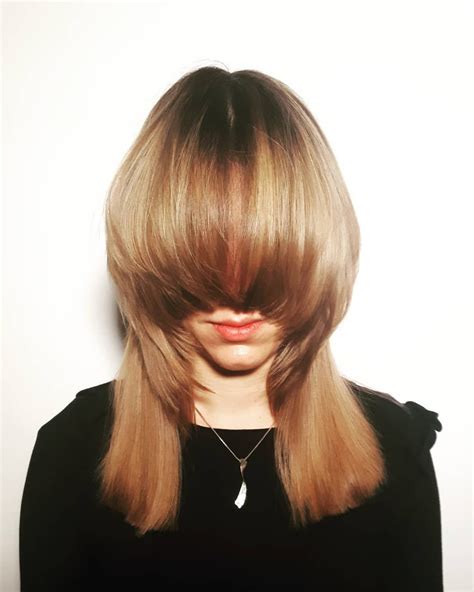 #fringe #longfringe #longhair #hair #hairdresser #haircut #colour # ...