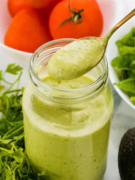 Creamy Avocado Lime & Cilantro Ranch Dressing {Keto} - Tastefully Vikkie