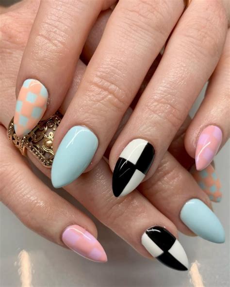 Unha Stiletto Curta - Seria a unha stiletto curta a febre do momento? Estas 5 inspirações ...
