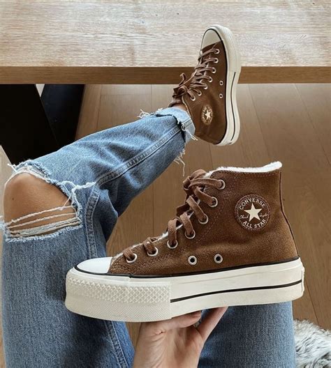 brown platform converse trendy sneakers fashion swag shoes hype shoes