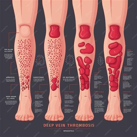 Blood clot in leg pictures signs and symptoms | Premium AI-generated image