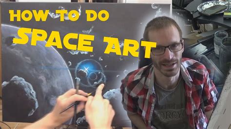 How to Paint Space Art - Acrylic Painting Tutorial - YouTube
