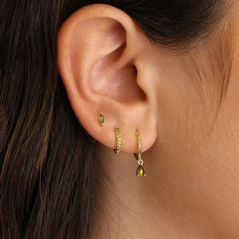 Peridot Teardrop Earring Set | August Birthstone | eyrful – Eyrful Artistry