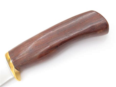 Vtg Blackjack Small Knifeware Seki Japan Wood & AUS-10 Fixed Blade