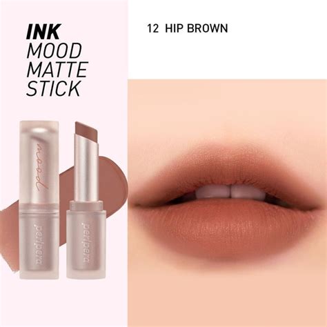 Peripera помада для губ Ink mood matte stick #12 Hip Brown - купить с ...