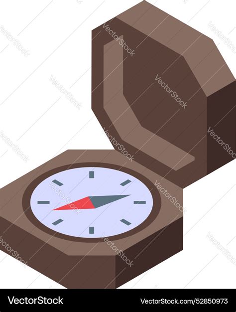 compass showing north direction  navigation vector image