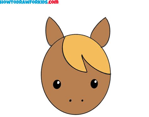 How to Draw a Horse Face for Kindergarten - Easy Drawing Tutorial