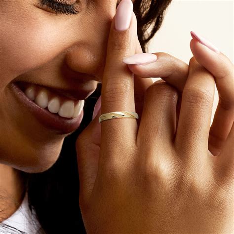 italian kt yellow gold beaded stripe ring ross simons