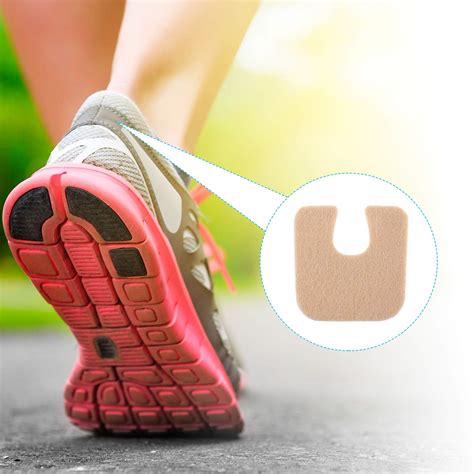 48 Pieces U-shaped Felt Callus Pads Callus Cushions Toe Pads Self