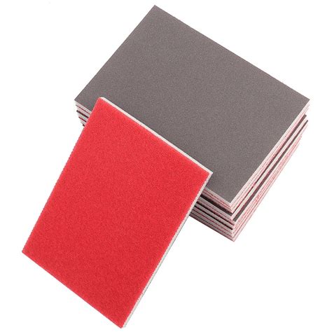 10PCS Square Sponge Sandpaper 120/180/240 Grit Fine Polishing Sanding