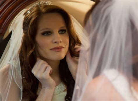 Wedding hair half up long hair veil Winter Park Wedding Company | Veil