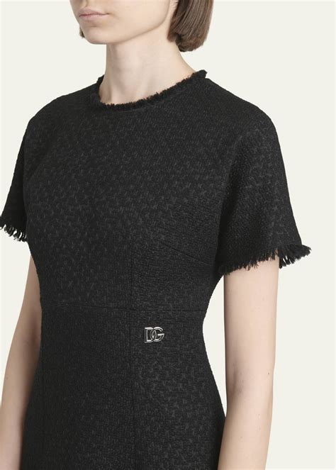 Dolce&Gabbana Rachel Tweed Fringe Short Dress - Bergdorf Goodman