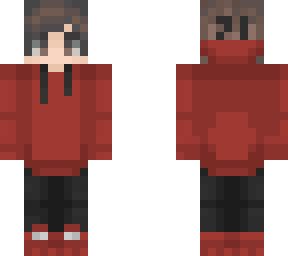 red hoodie minecraft skins