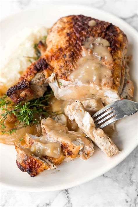 Roast Turkey Breast Recipe Oven Roasted Turkey Breast With White Wine