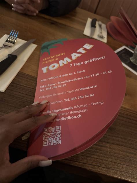 Menu da Restaurant Tomate, Dietikon
