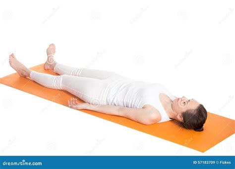Yoga Corpse Pose stock image. Image of death, enjoy, body - 57183709