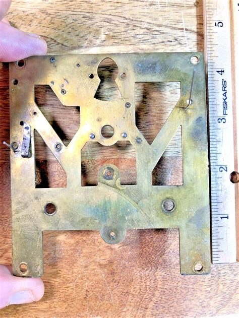 mauthe clock movement stamped   plate pivots  good