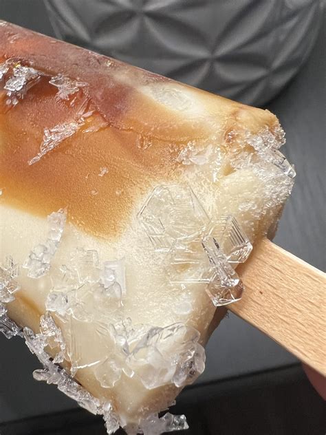 My ice cream got freezer burnt and formed a perfect ice crystal : r
