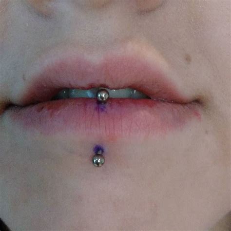 #fresh #vertical #labret | Vertical labret piercing, Lip piercing ...