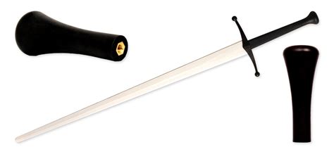 synthetic extended pommel black