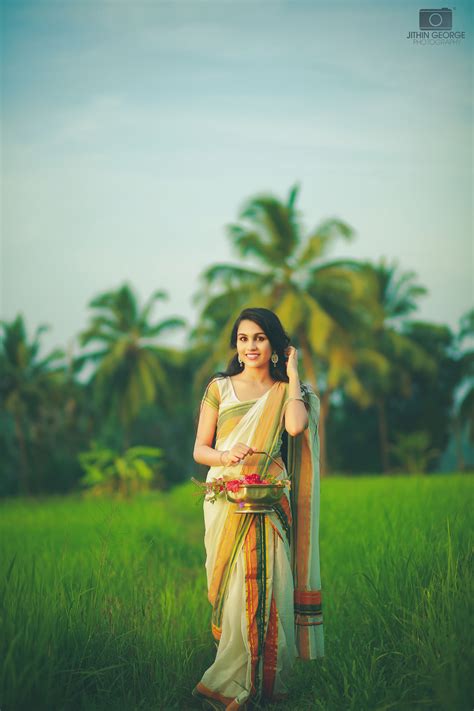In Traditional Kerala Attire