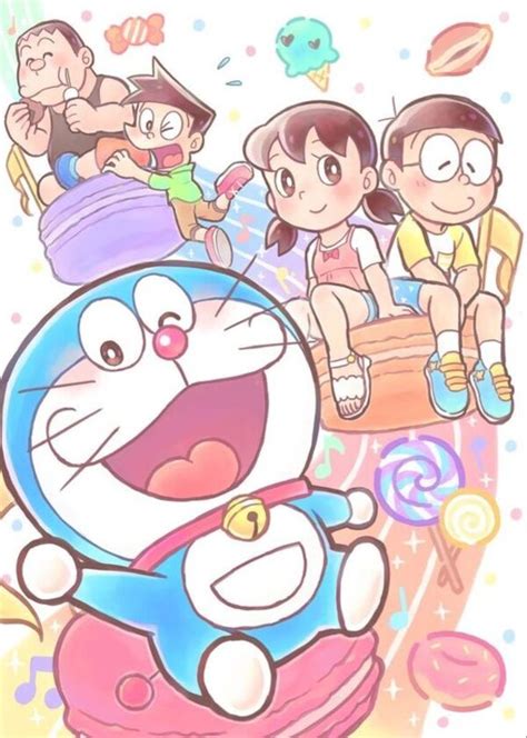 top  hinh nen doremon cute  day song dong va sac net