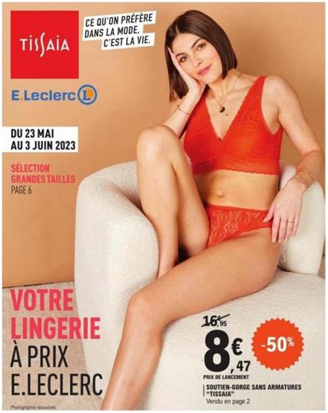 22 semaine (week). [31/5/2023-03/6/2023] Votre lingerie a prix E