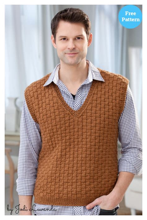 10+ Men's Vest Knitting Patterns
