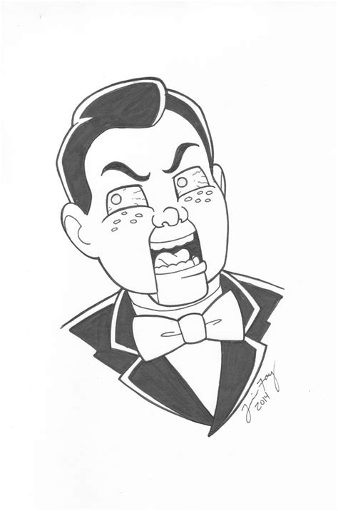 Slappy Goosebumps Coloring Pages Dummy Scary Printable Colorear Para