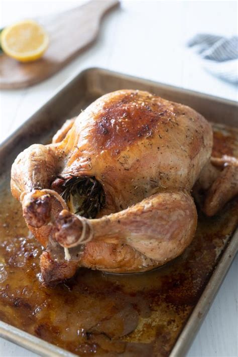 Lemon Garlic Roasted Chicken - Flavor the Moments