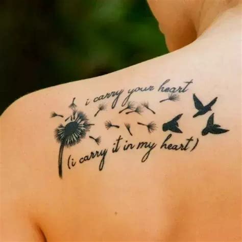 beautiful dandelion tattoos  meaning fabbon