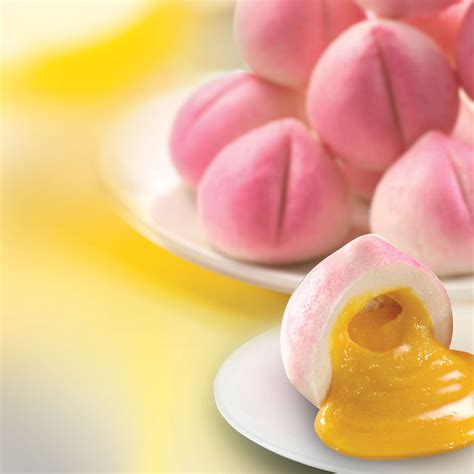 Chinese Golden Lava Longevity Buns Recipe