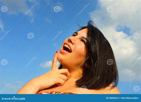 femme confondu image stock image du fond fille brune