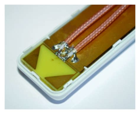 Photo of the fabricated MIMO antenna system #2 assembled with the ...