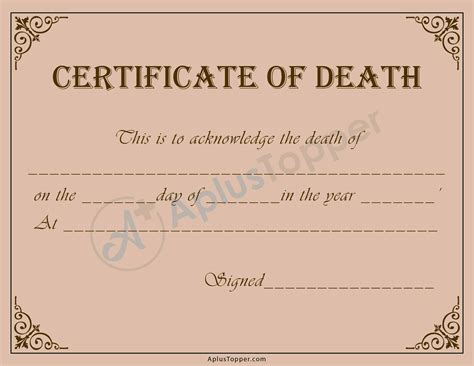 Death Certificate | How To Apply, Documents Required and Late Fees for