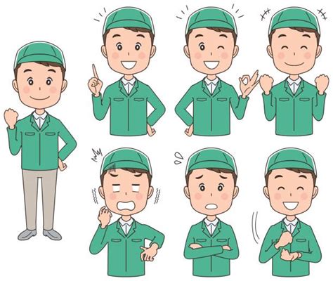配達員 日本人 イラスト素材 - iStock