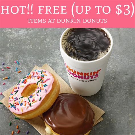 Hot!! Free (Up To $3) Items At Dunkin Donuts After Cash Back! - Deal