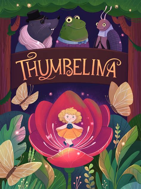 ArtStation - Thumbelina. Cover for children’s book