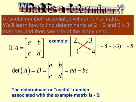 determinant powerpoint
