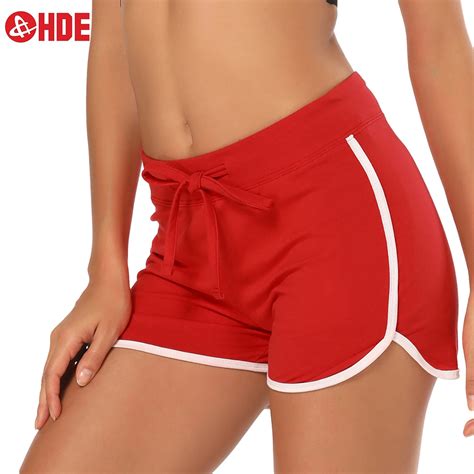 HDE Women Dolphin Shorts Running Workout Clothes Red Extra Large