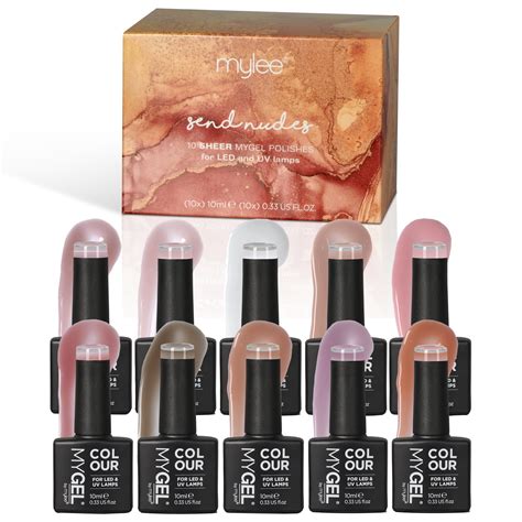 Nude Nail Gel Collection 10x10ml | Nail Polish Bundle | Myle – Mylee